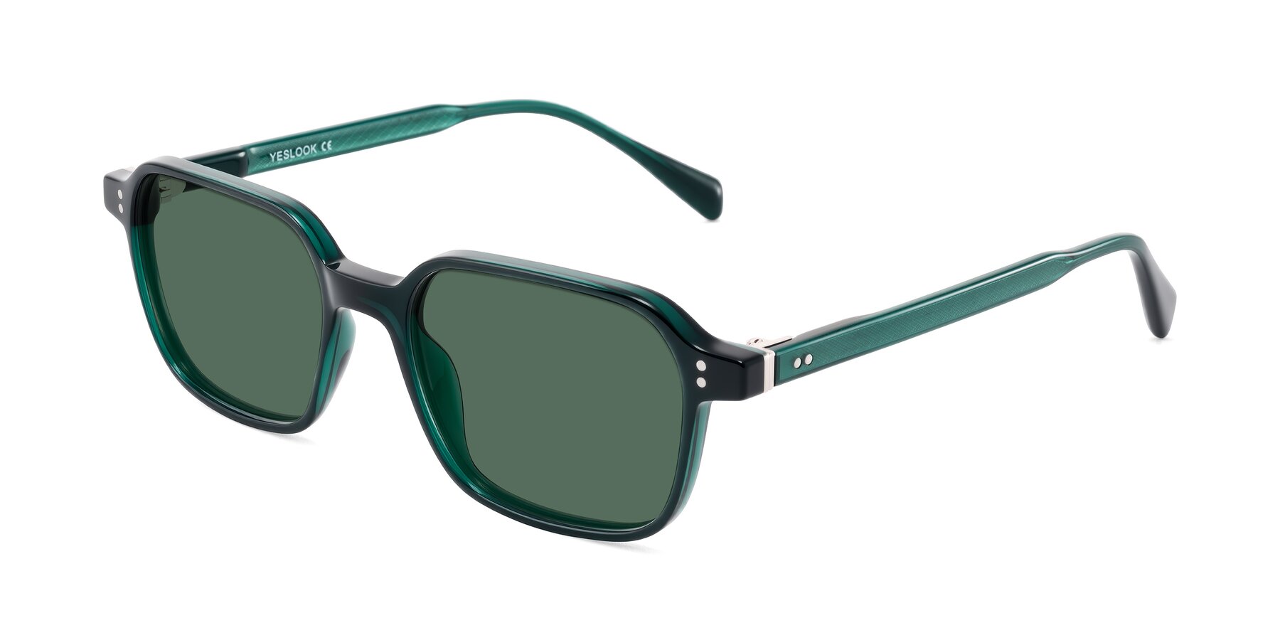 Angle of Schwedts in Emerald with Green Polarized Lenses