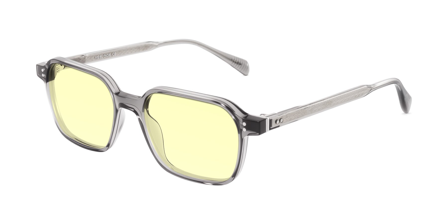 Angle of Schwedts in Gray with Light Yellow Tinted Lenses