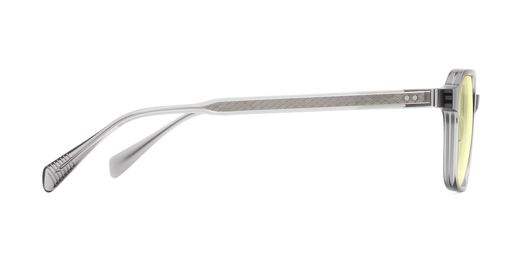 Side of Schwedts in Gray with Light Yellow Tinted Lenses