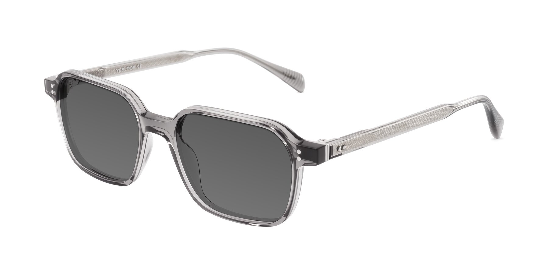 Angle of Schwedts in Gray with Medium Gray Tinted Lenses