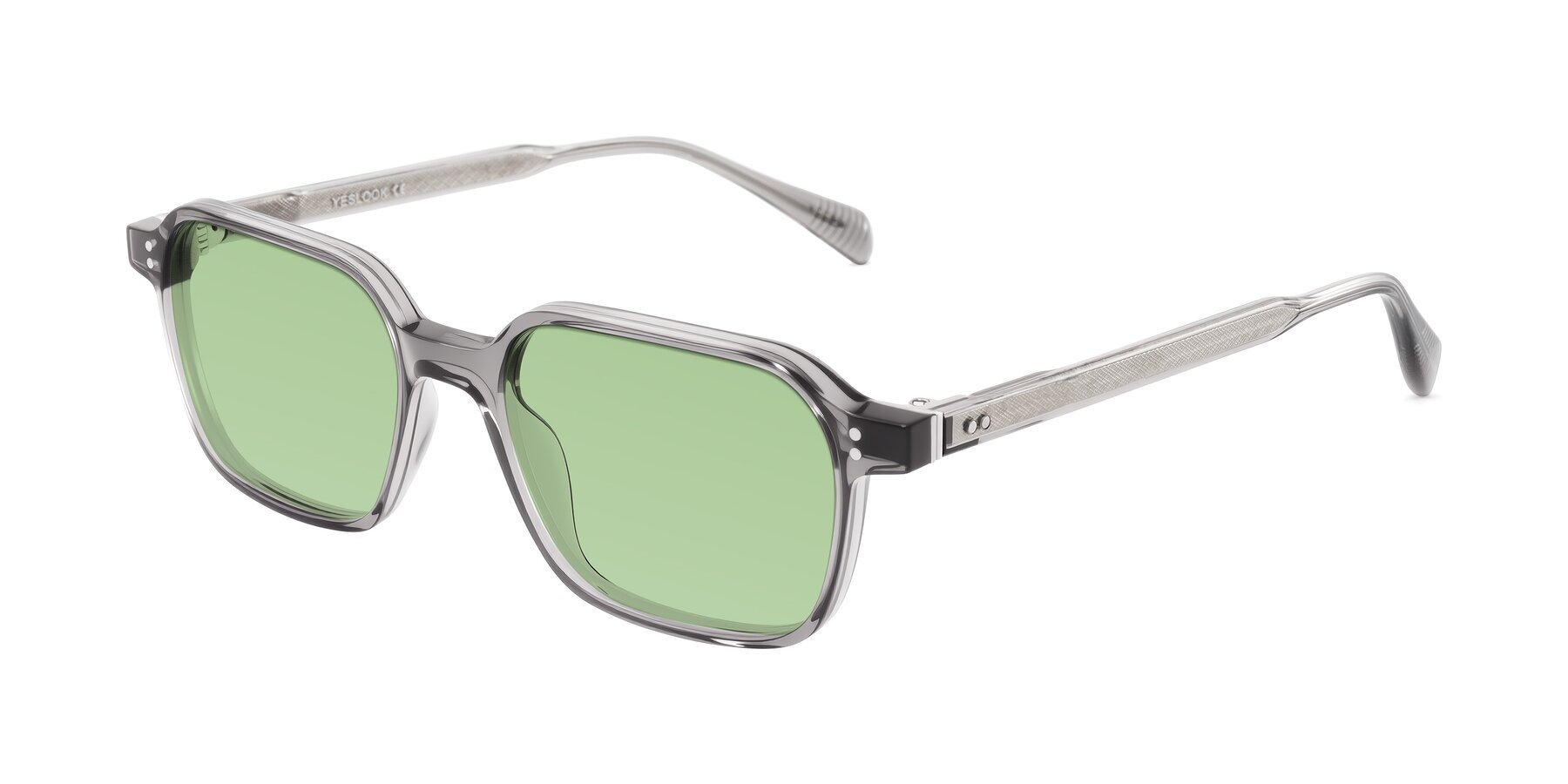 Angle of Schwedts in Gray with Medium Green Tinted Lenses