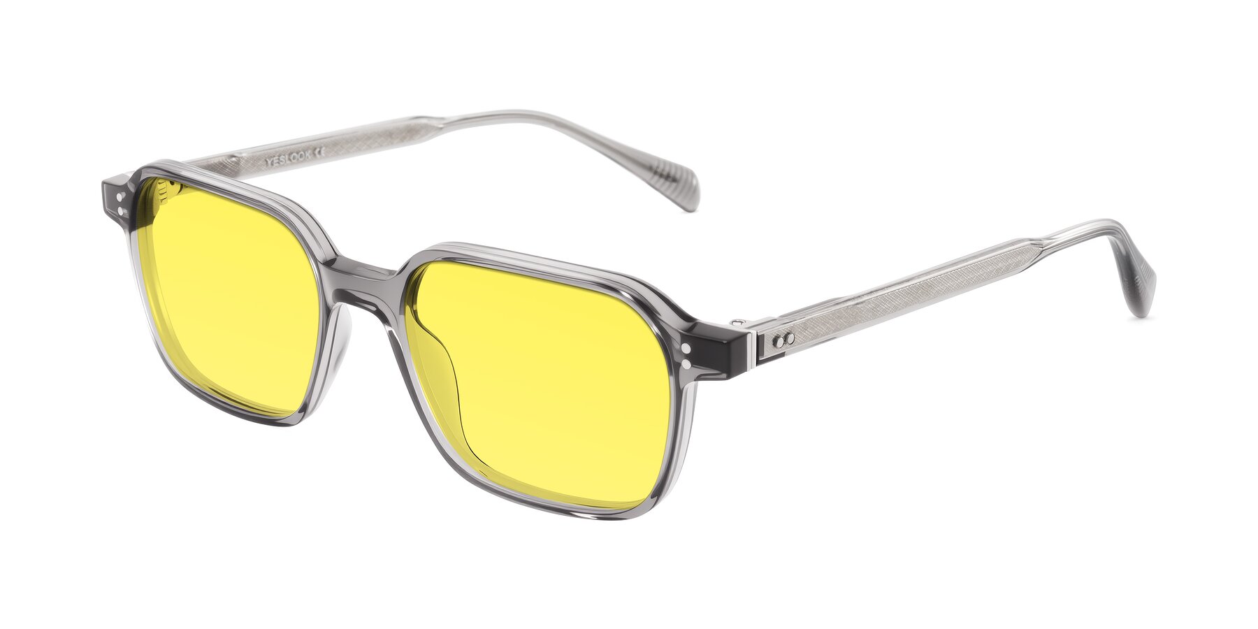 Angle of Schwedts in Gray with Medium Yellow Tinted Lenses
