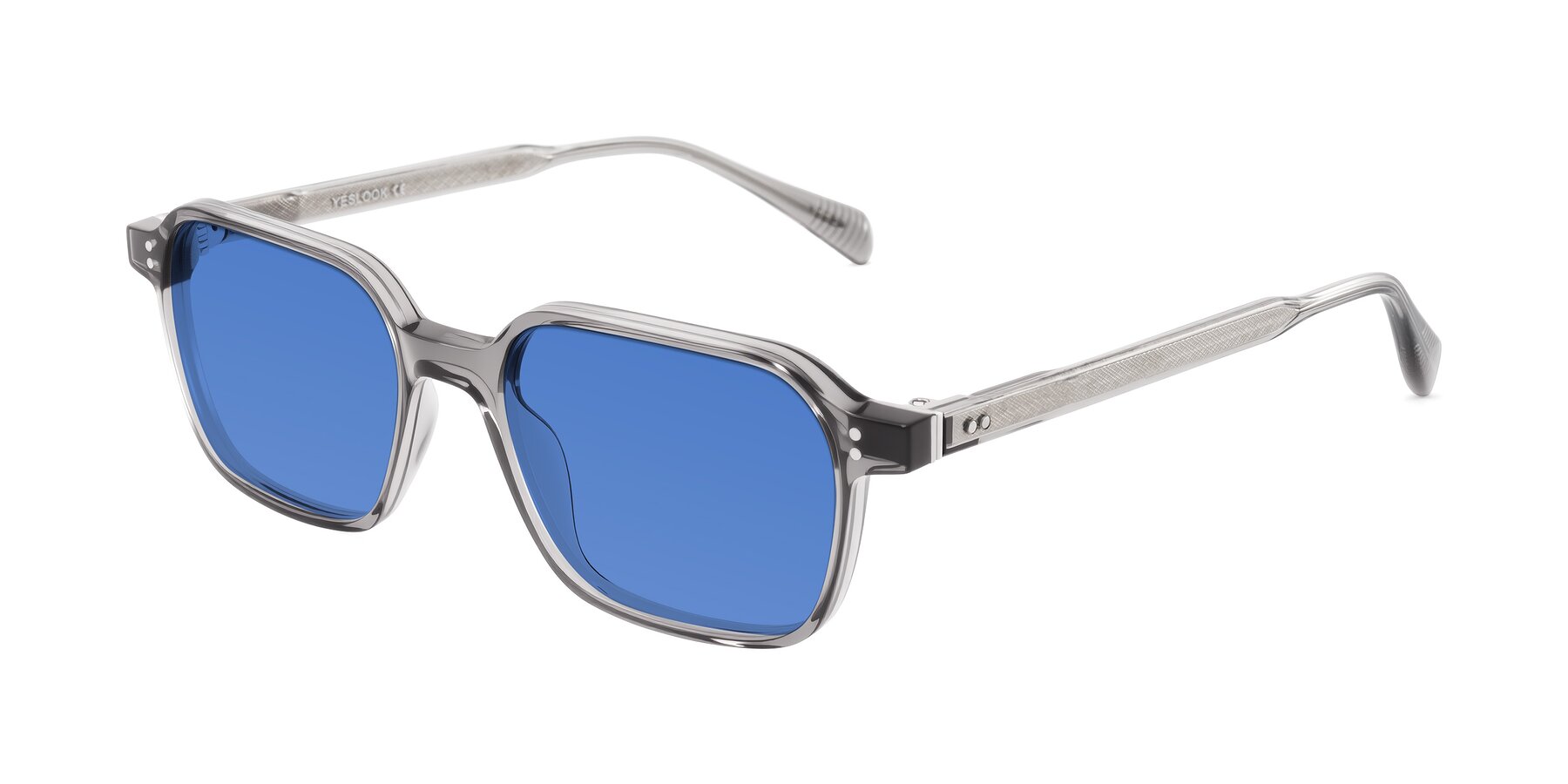 Angle of Schwedts in Gray with Blue Tinted Lenses