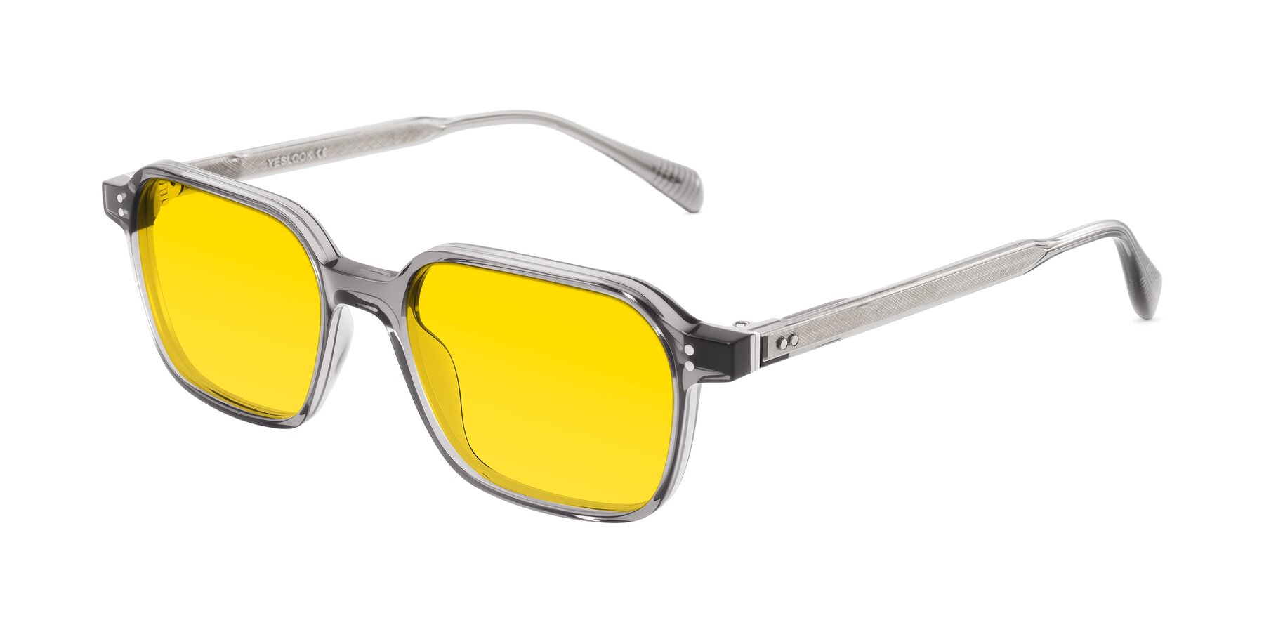 Angle of Schwedts in Gray with Yellow Tinted Lenses
