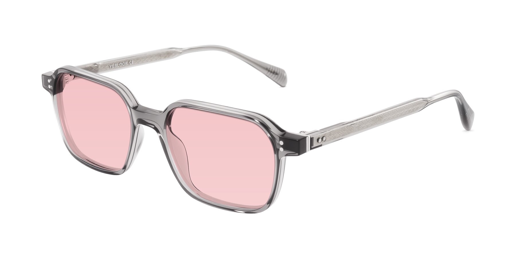 Angle of Schwedts in Gray with Light Garnet Tinted Lenses