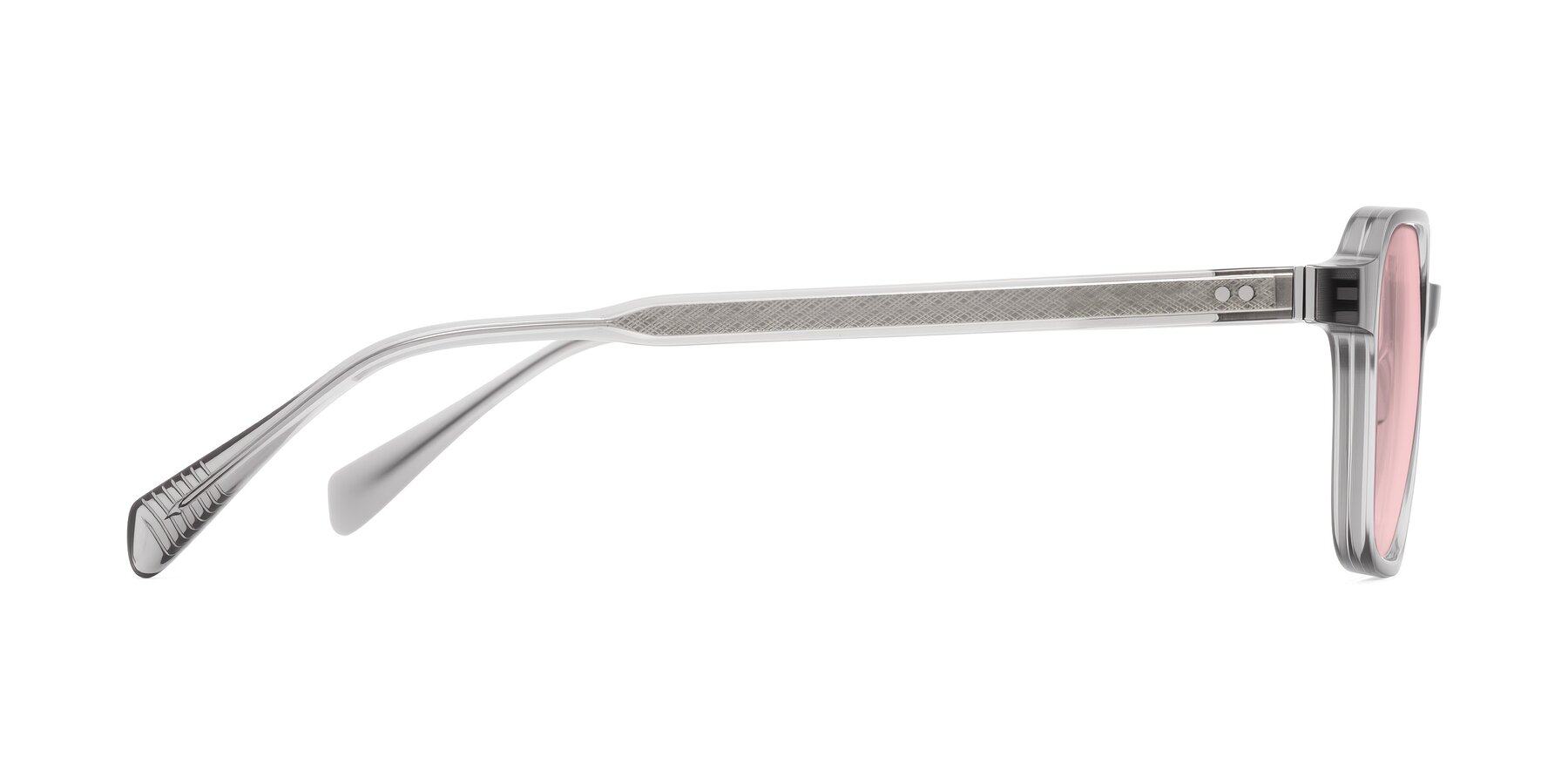 Side of Schwedts in Gray with Light Garnet Tinted Lenses