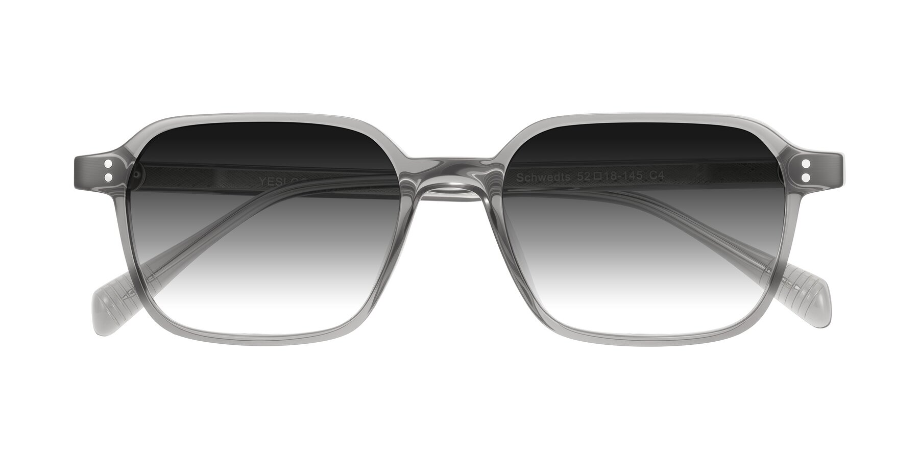Folded Front of Schwedts in Gray with Gray Gradient Lenses