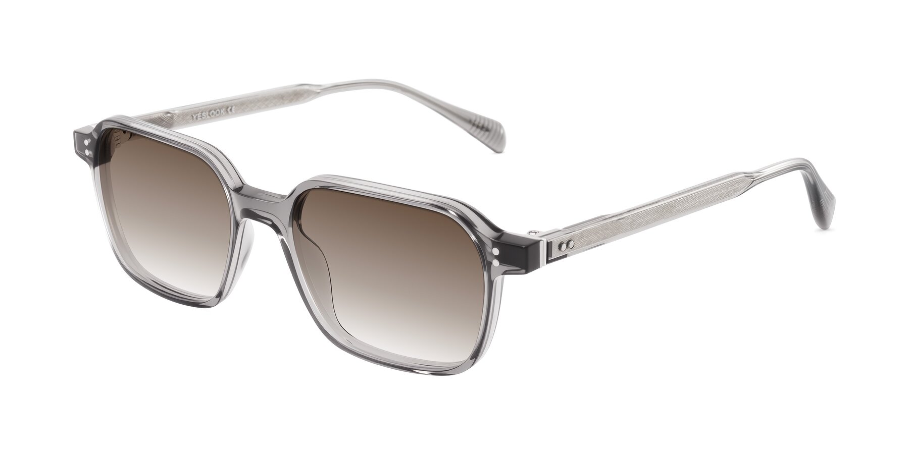 Angle of Schwedts in Gray with Brown Gradient Lenses