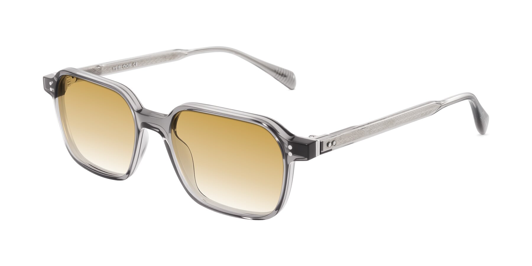 Angle of Schwedts in Gray with Champagne Gradient Lenses