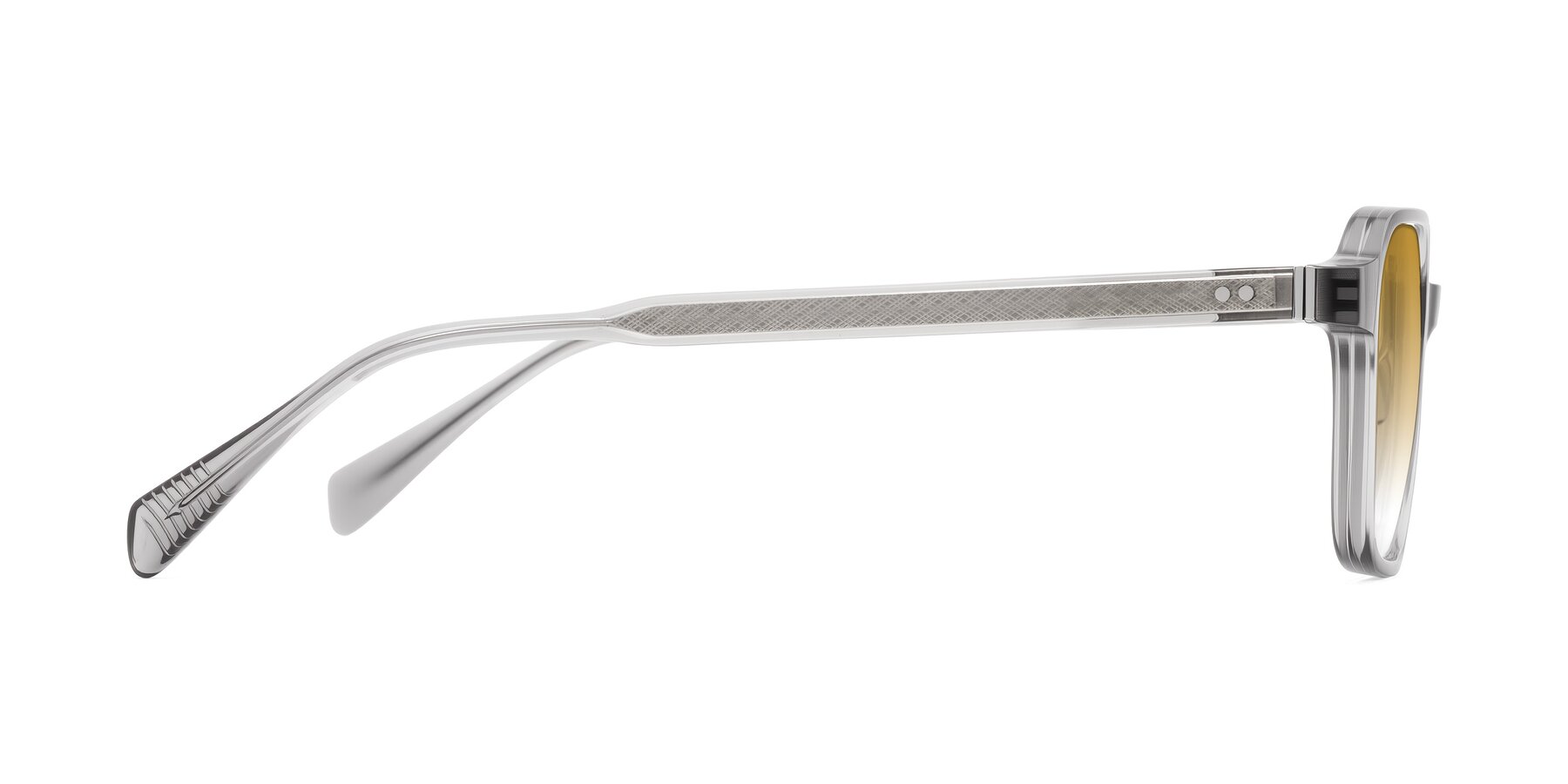 Side of Schwedts in Gray with Champagne Gradient Lenses