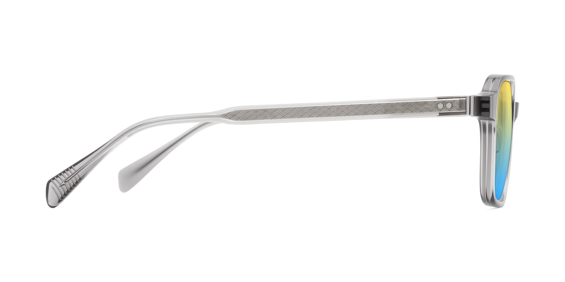 Side of Schwedts in Gray with Yellow / Blue Gradient Lenses