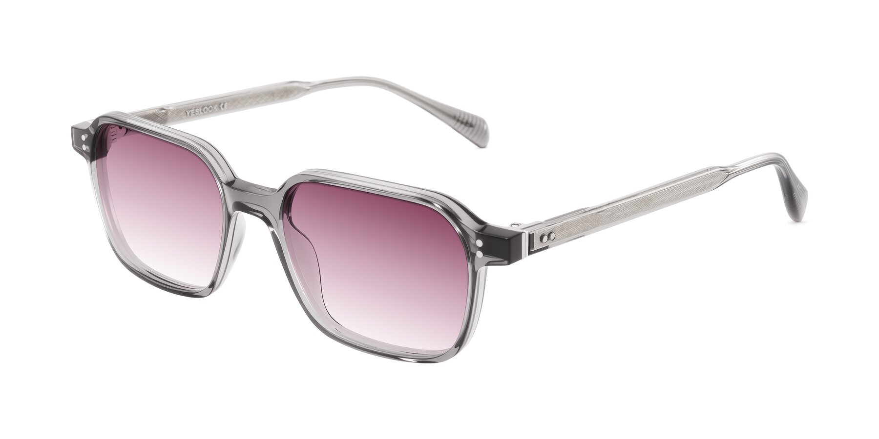 Angle of Schwedts in Gray with Wine Gradient Lenses