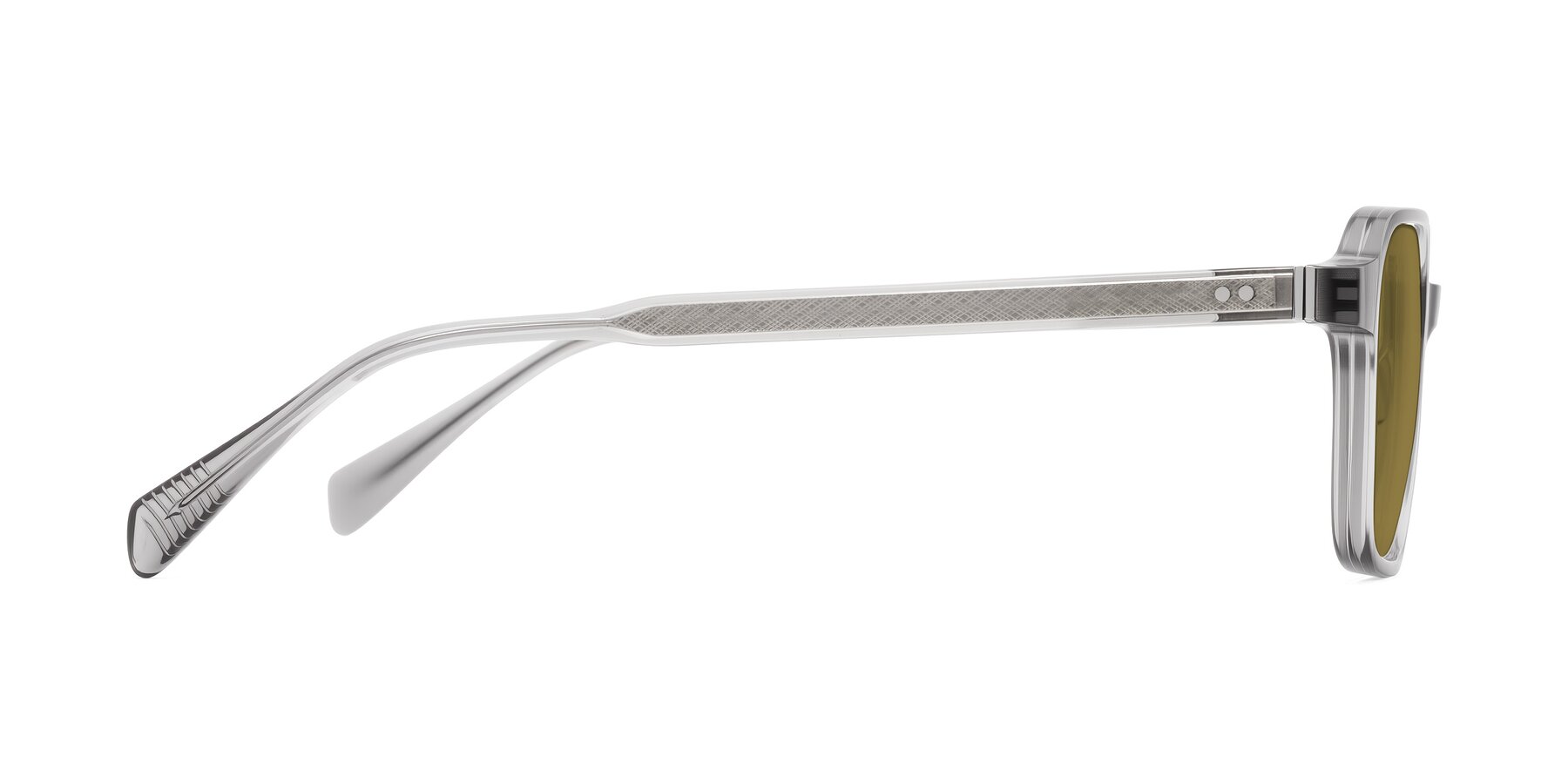 Side of Schwedts in Gray with Brown Polarized Lenses