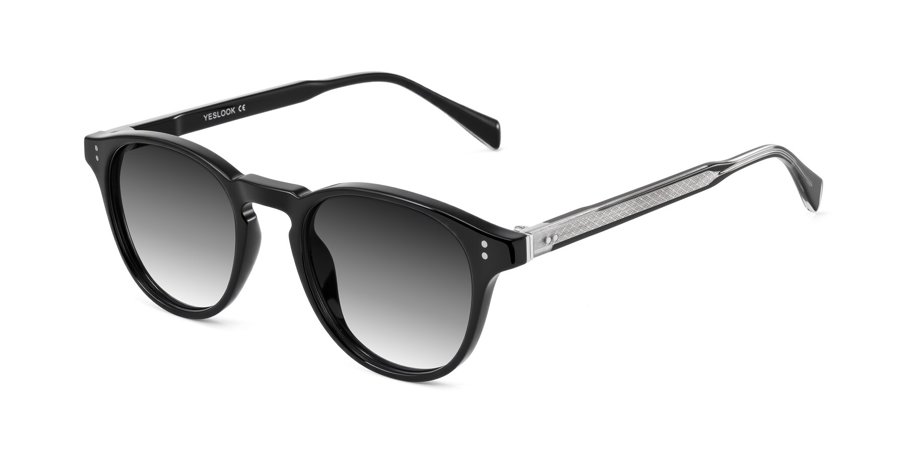 Angle of Dayen in Black with Gray Gradient Lenses