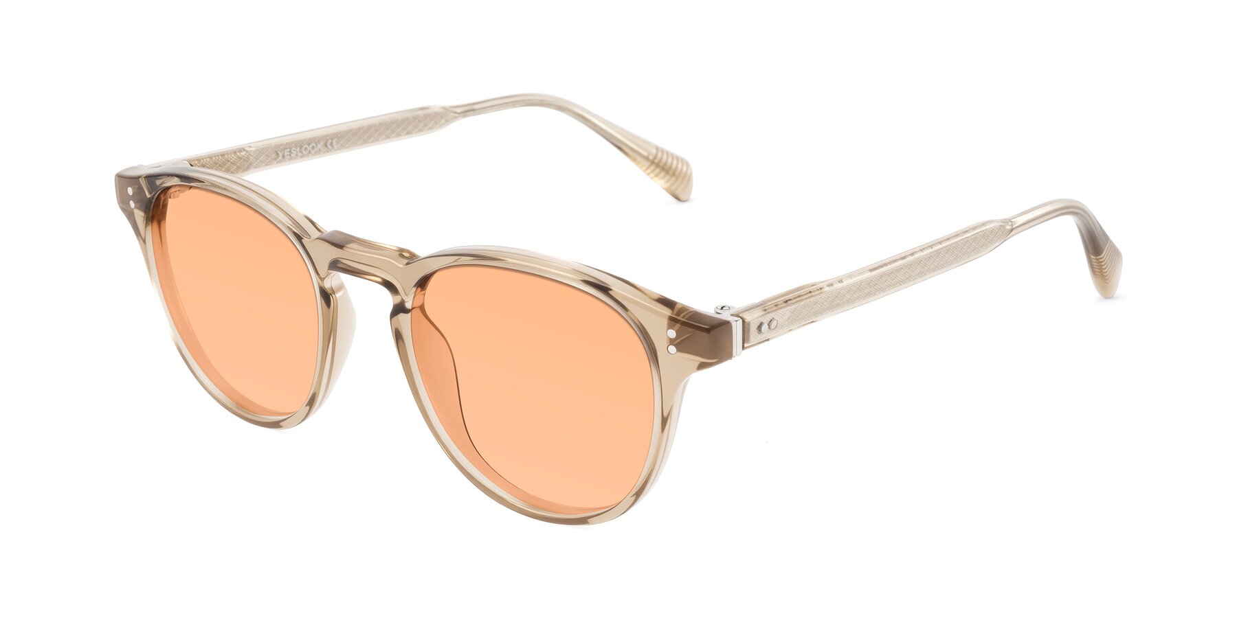 Angle of Dayen in Champagne with Light Orange Tinted Lenses