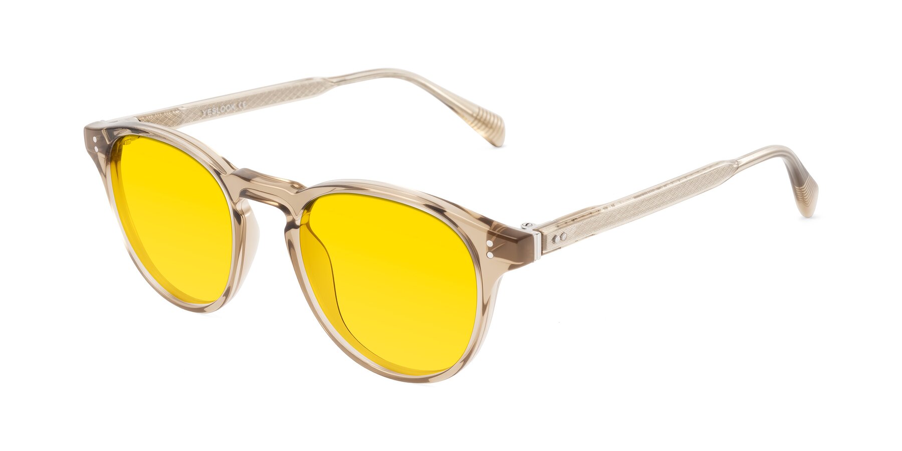 Angle of Dayen in Champagne with Yellow Tinted Lenses