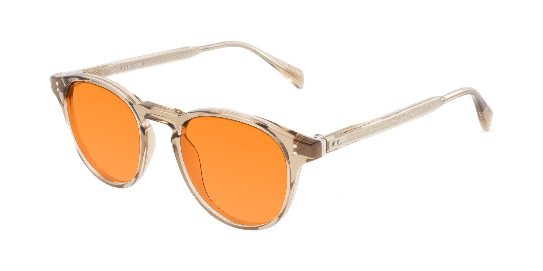 Angle of Dayen in Champagne with Orange Tinted Lenses