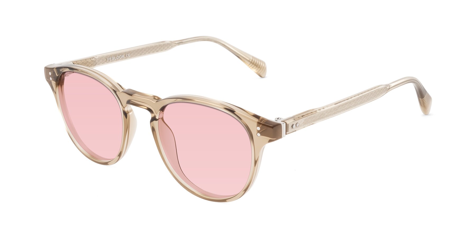 Angle of Dayen in Champagne with Light Garnet Tinted Lenses