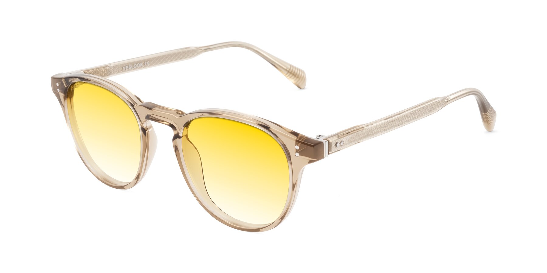 Angle of Dayen in Champagne with Yellow Gradient Lenses