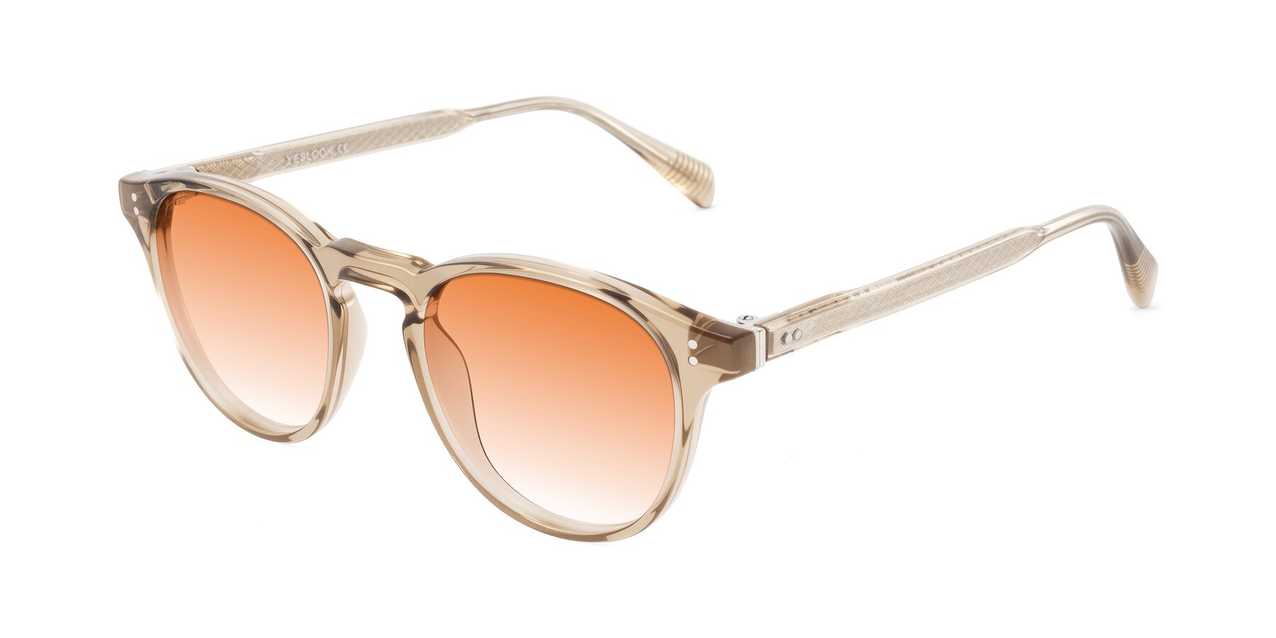 Angle of Dayen in Champagne with Orange Gradient Lenses