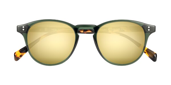 Front of Dayen in Dark Green/Tortoise