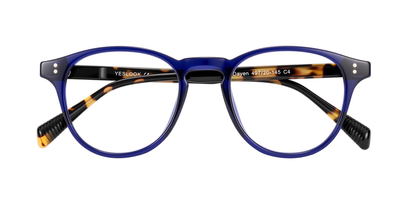 Dayen - Navy Blue/Tortoise Blue Light Glasses