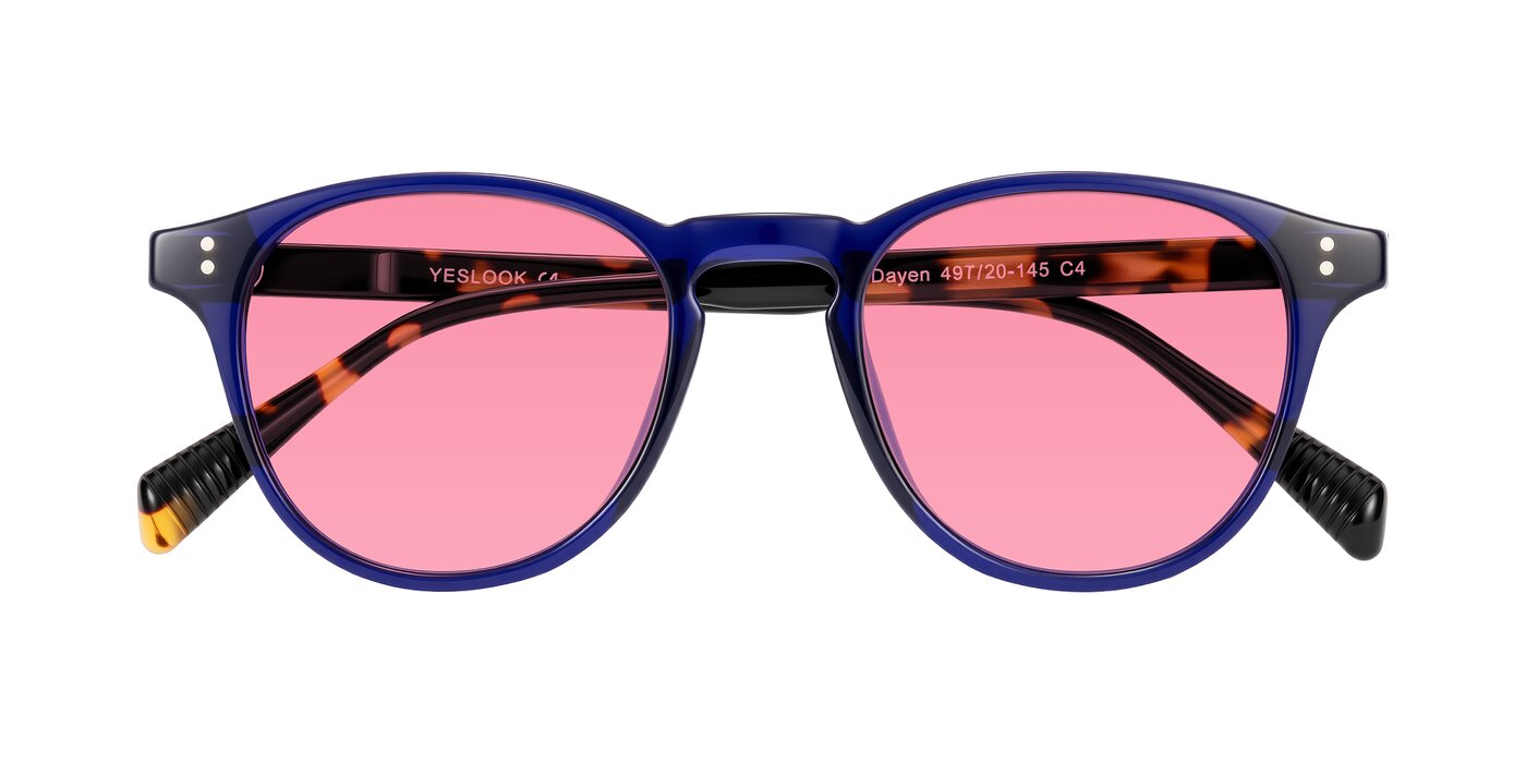 Dayen - Navy Blue/Tortoise Tinted Sunglasses