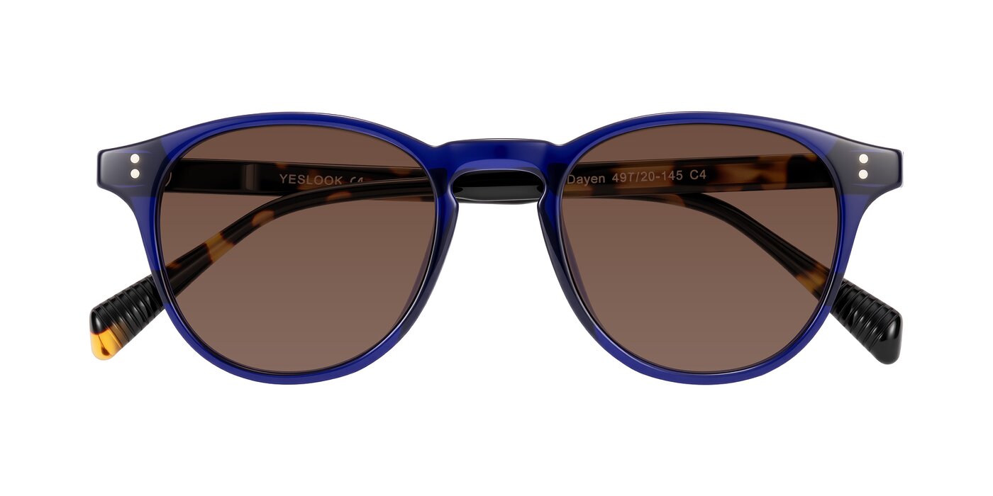 Dayen - Navy Blue/Tortoise Tinted Sunglasses