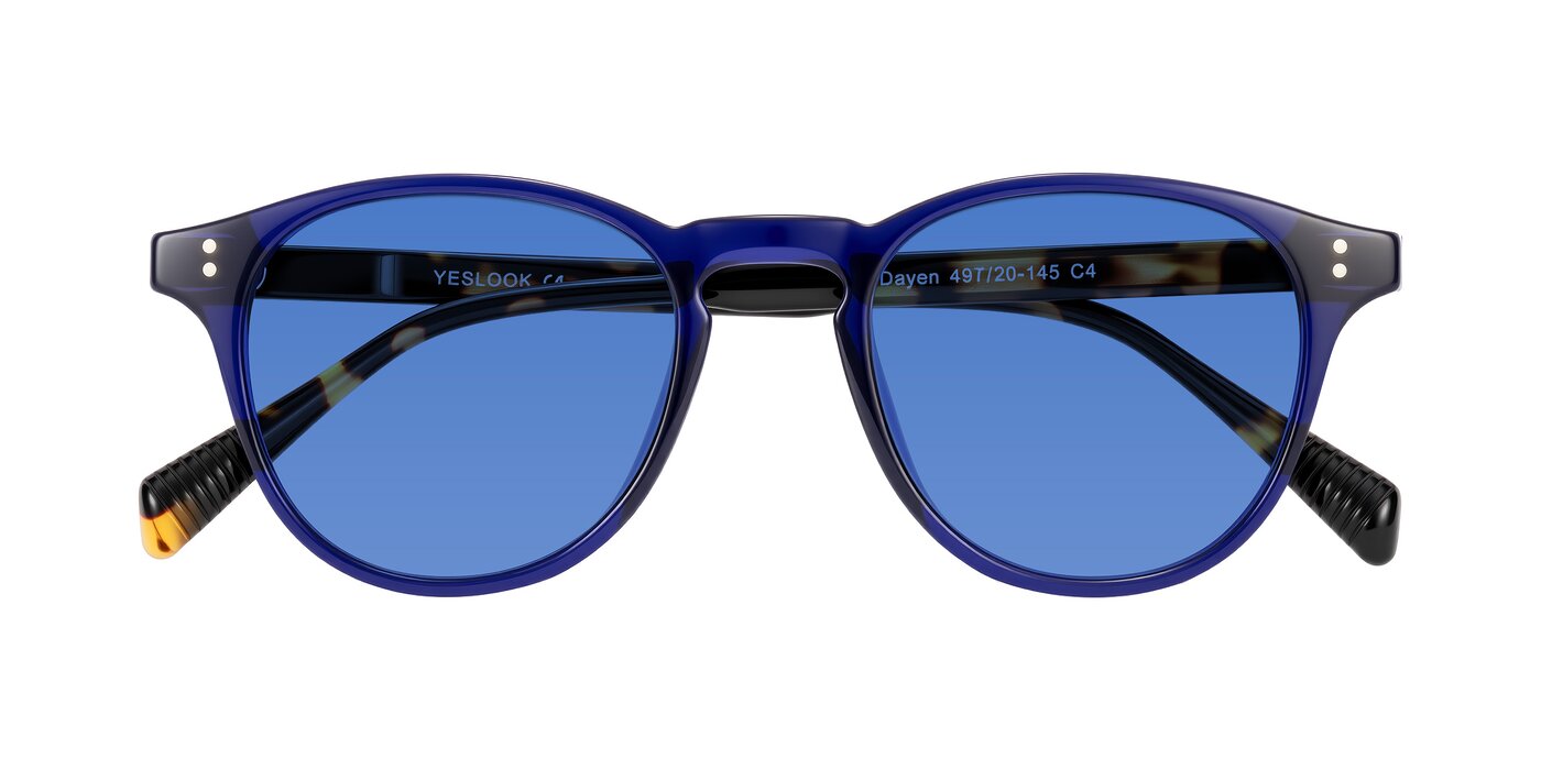 Dayen - Navy Blue/Tortoise Tinted Sunglasses