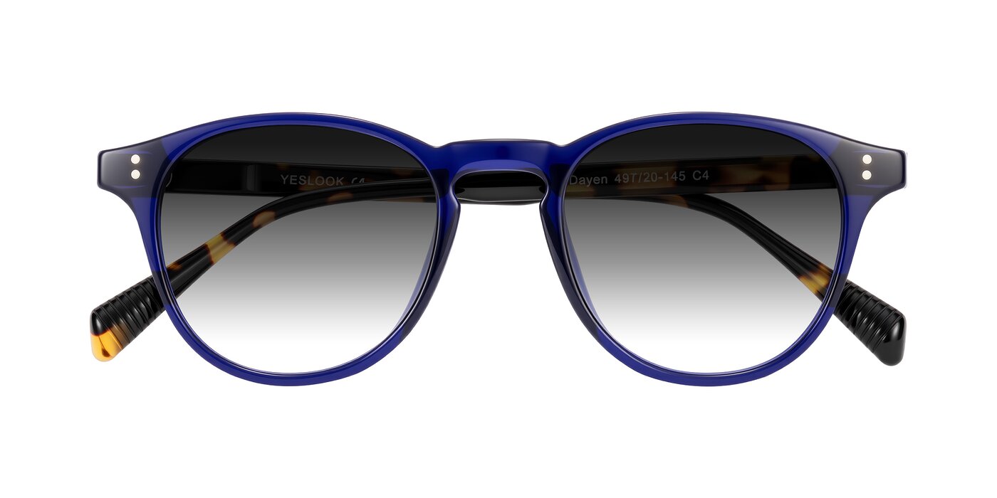 Dayen - Navy Blue/Tortoise Gradient Sunglasses