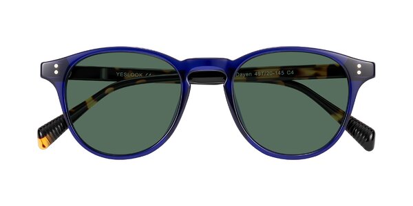Front of Dayen in Navy Blue/Tortoise