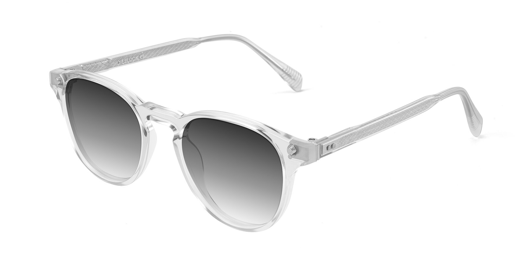 Angle of Dayen in Clear with Gray Gradient Lenses