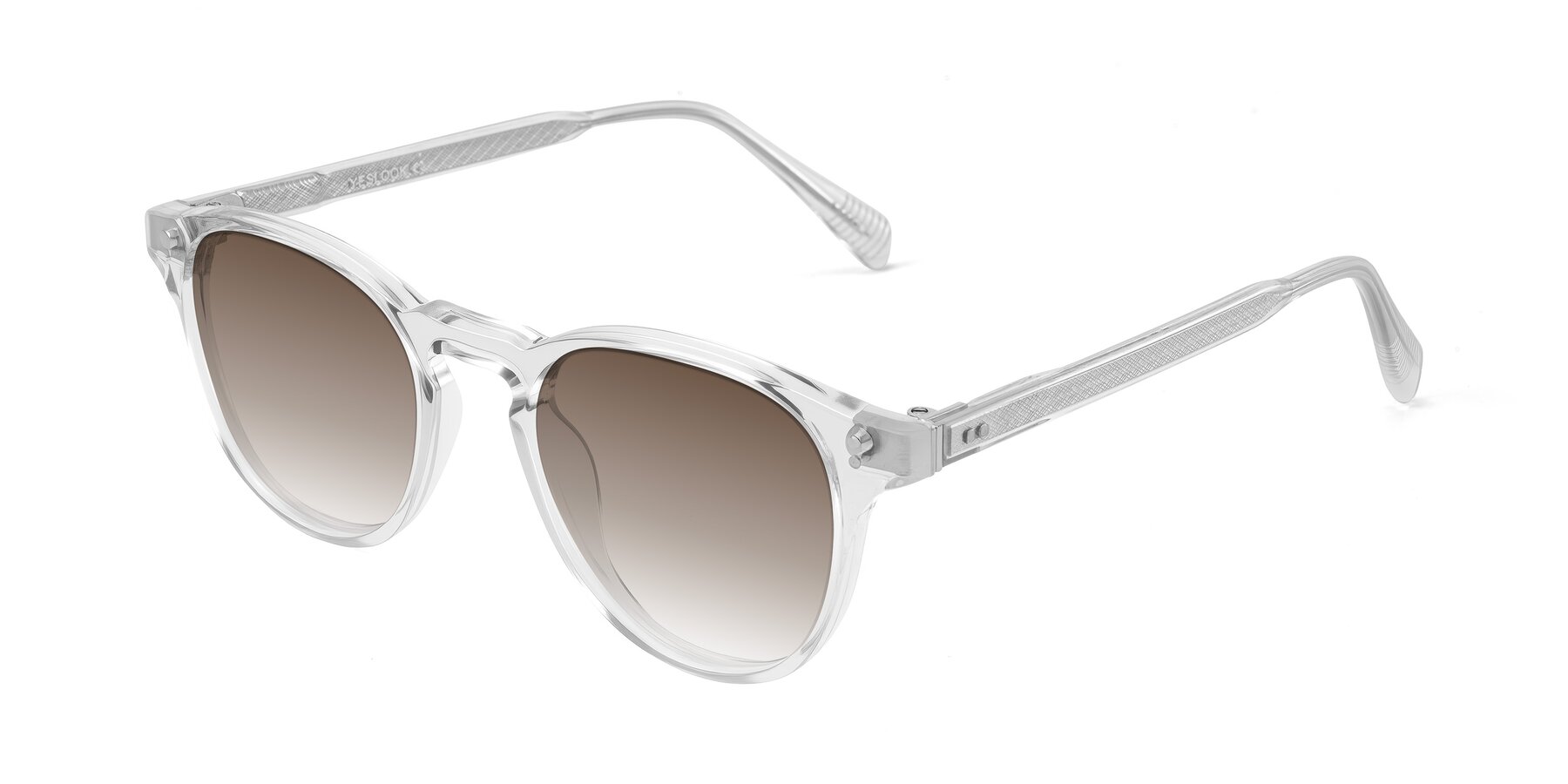 Angle of Dayen in Clear with Brown Gradient Lenses