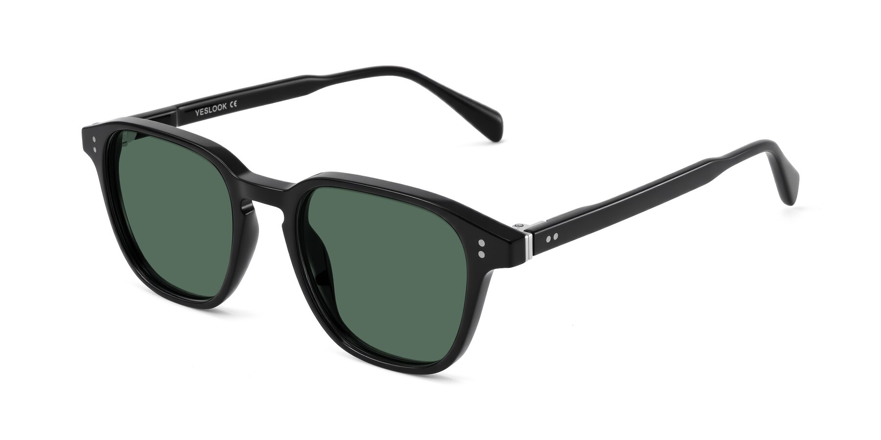 Angle of Huites in Black with Green Polarized Lenses