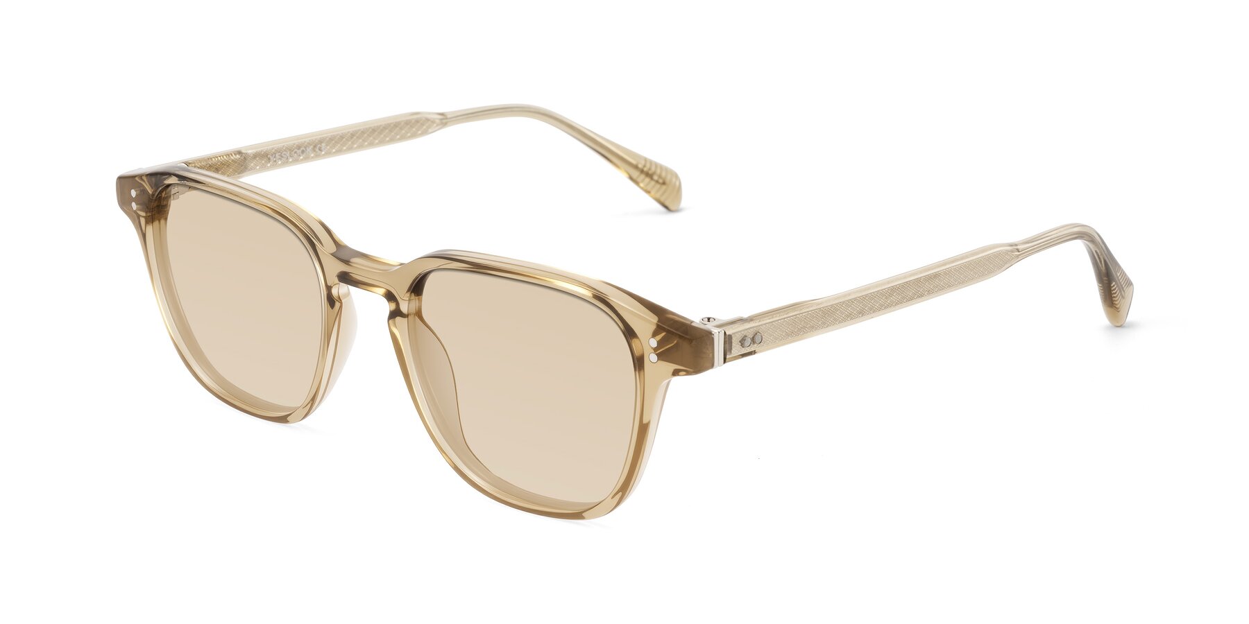 Angle of Huites in Champagne with Light Brown Tinted Lenses
