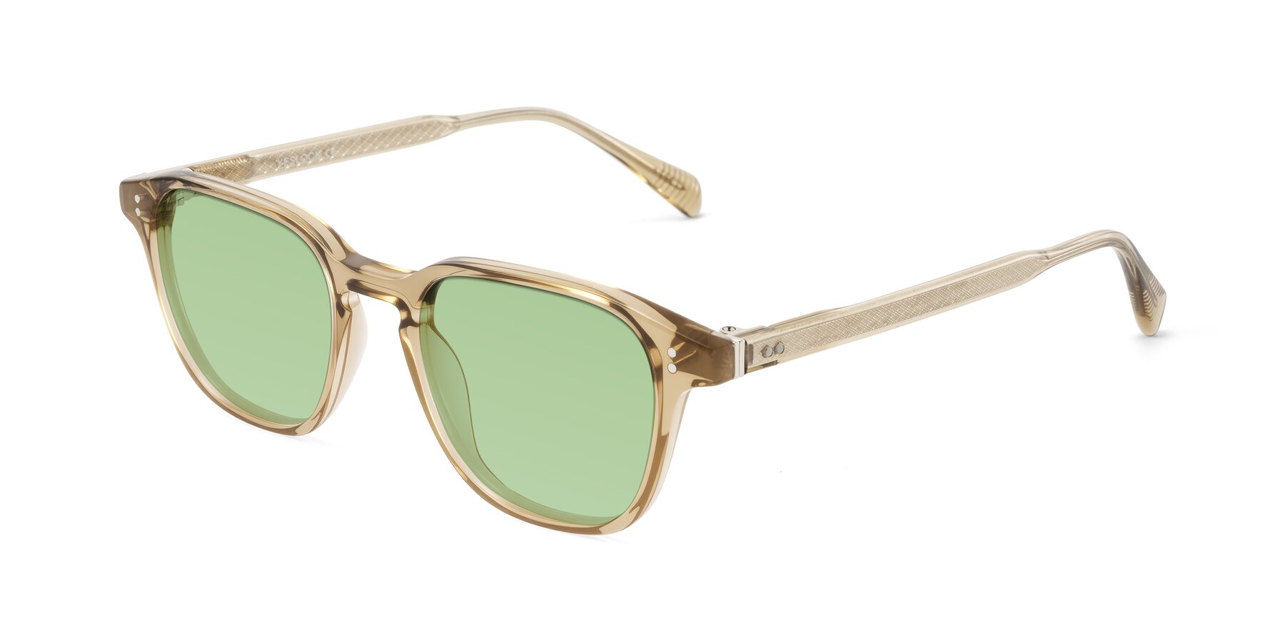 Angle of Huites in Champagne with Medium Green Tinted Lenses