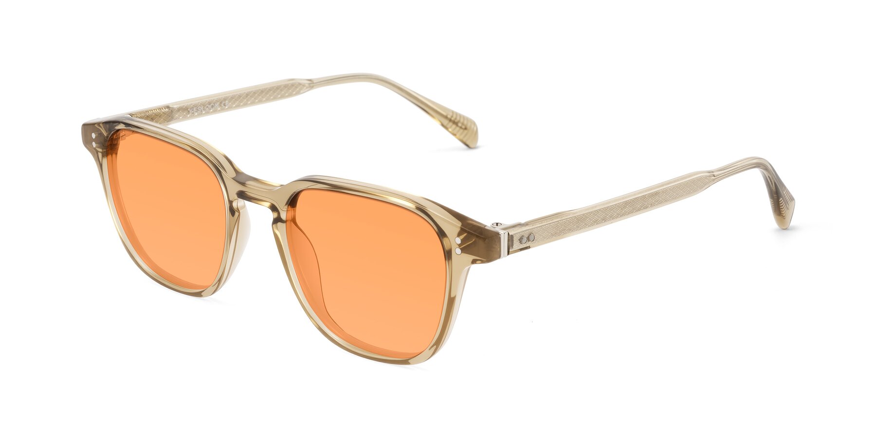 Angle of Huites in Champagne with Medium Orange Tinted Lenses