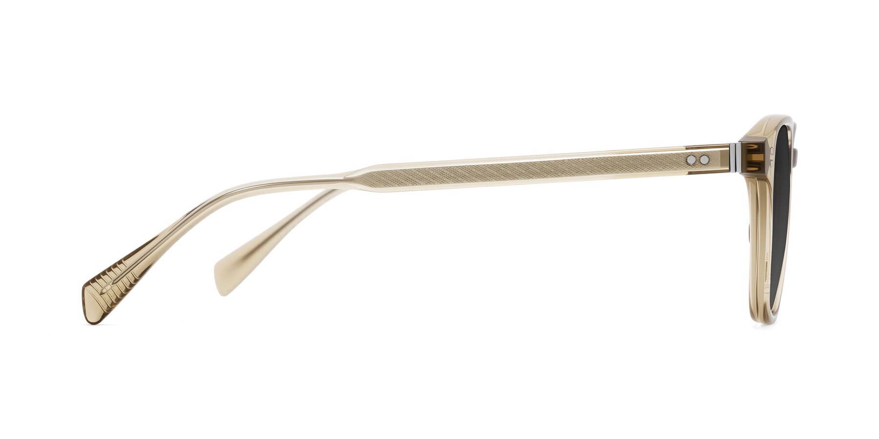 Side of Huites in Champagne with Gray Tinted Lenses