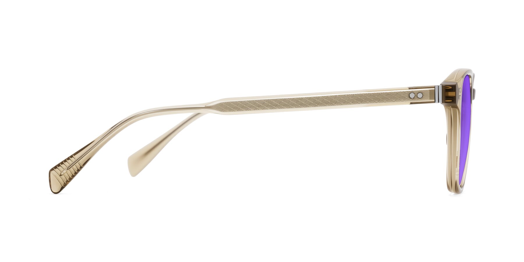 Side of Huites in Champagne with Purple Tinted Lenses