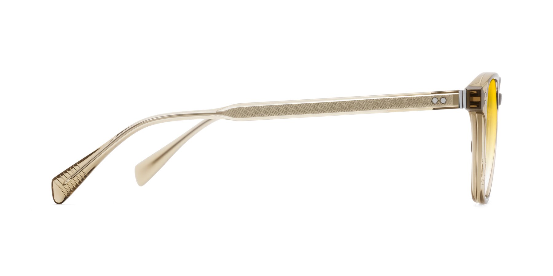 Side of Huites in Champagne with Yellow Gradient Lenses