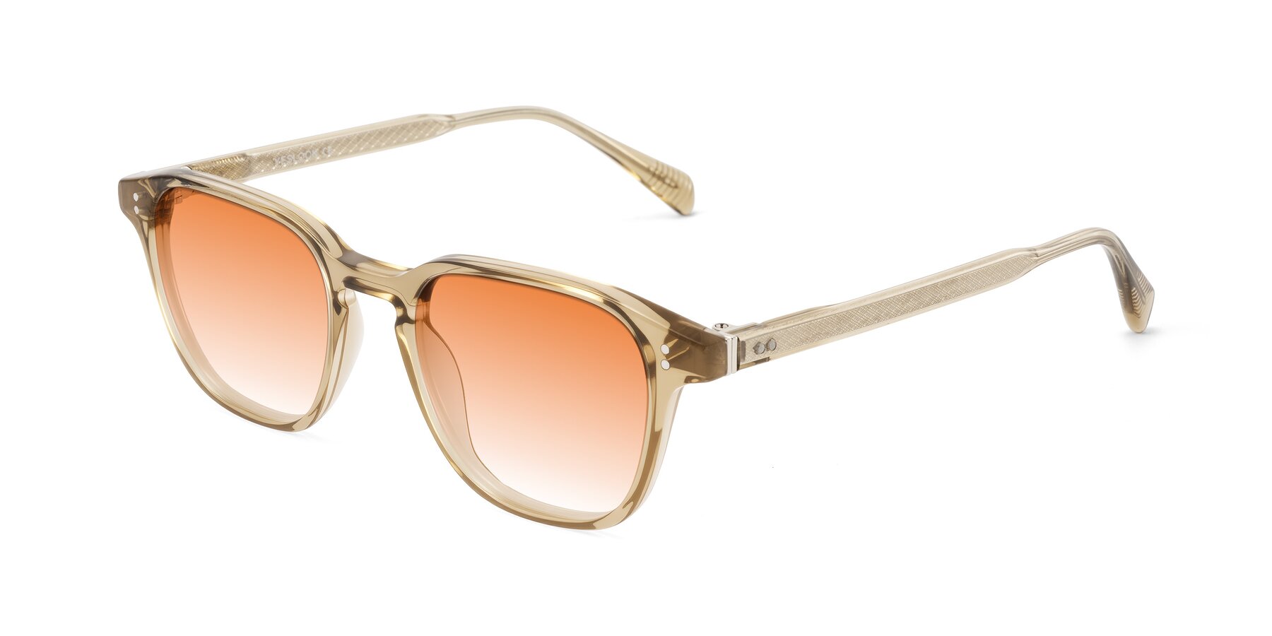 Angle of Huites in Champagne with Orange Gradient Lenses