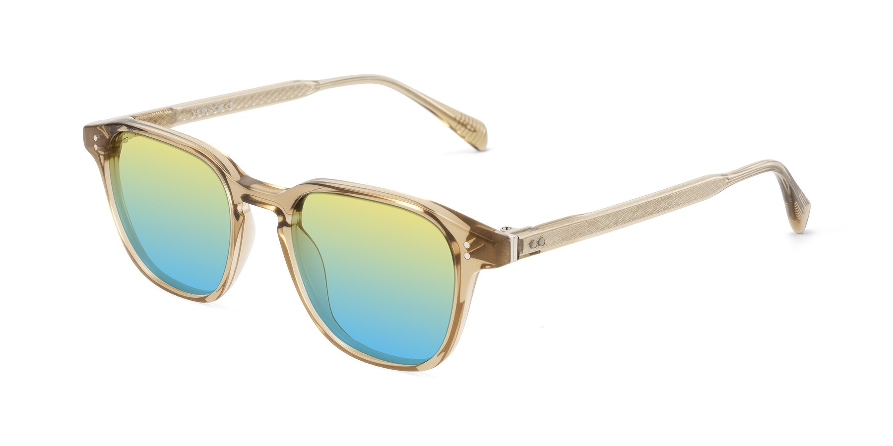 Angle of Huites in Champagne with Yellow / Blue Gradient Lenses