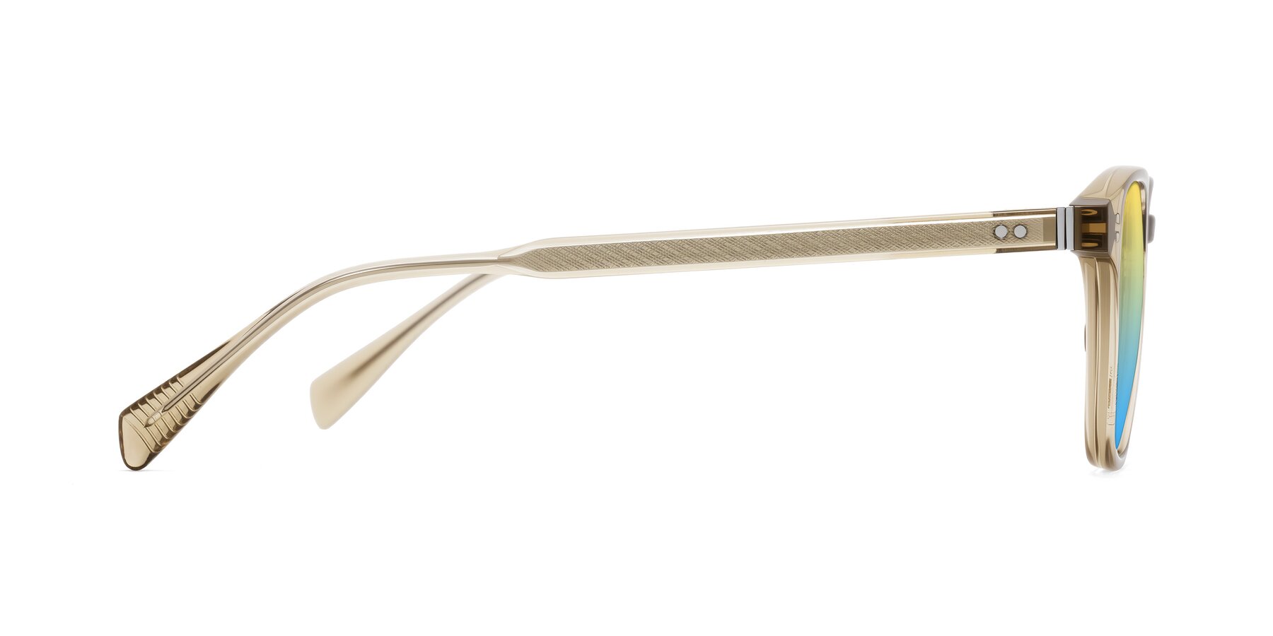 Side of Huites in Champagne with Yellow / Blue Gradient Lenses