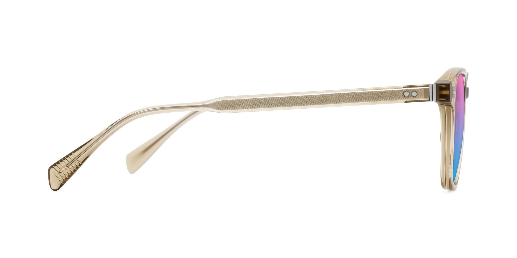 Side of Huites in Champagne with Pink / Blue Gradient Lenses