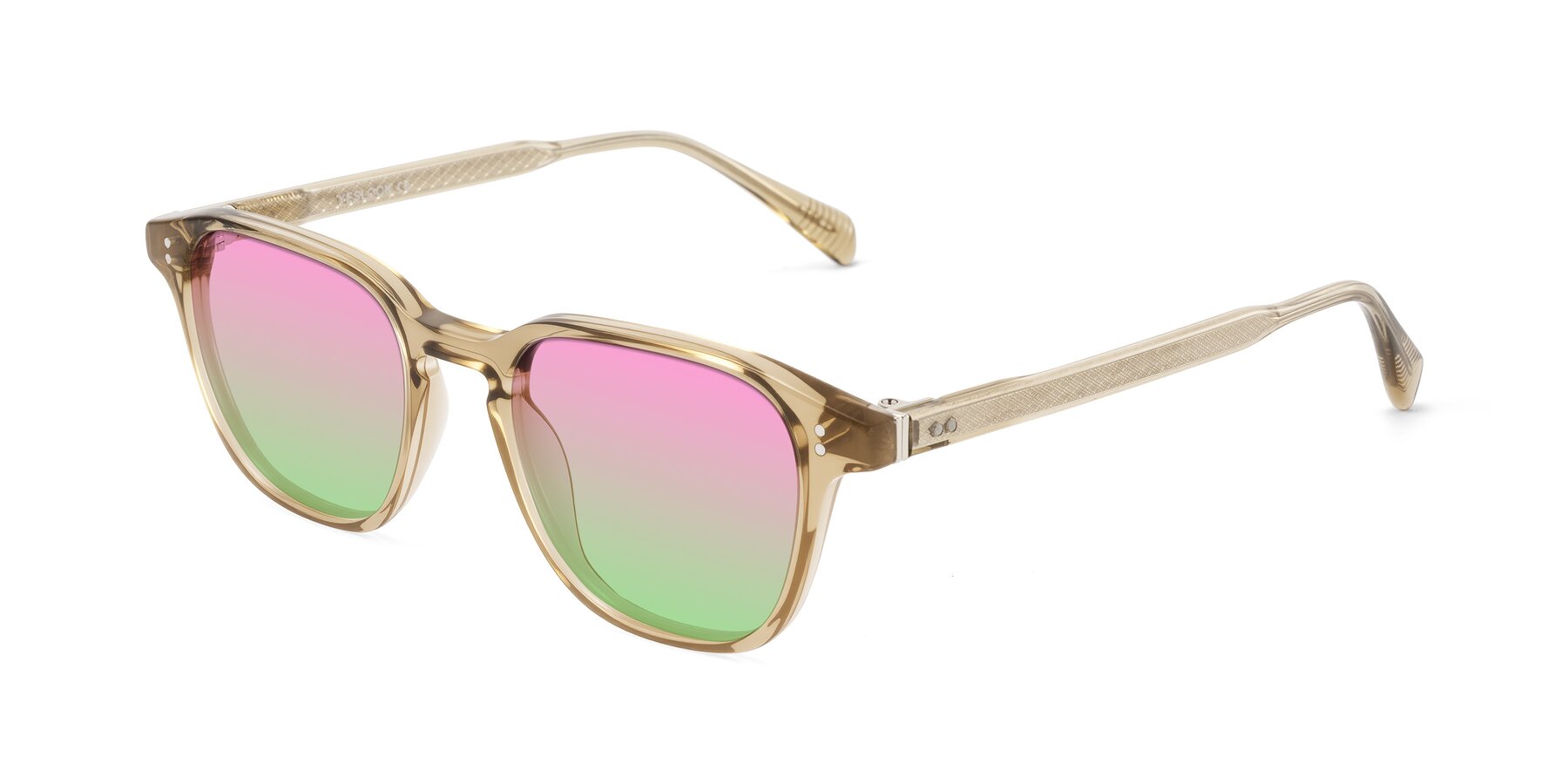 Angle of Huites in Champagne with Pink / Green Gradient Lenses