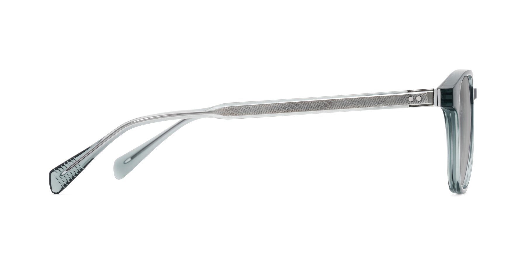 Side of Huites in Grayish Blue with Light Gray Tinted Lenses