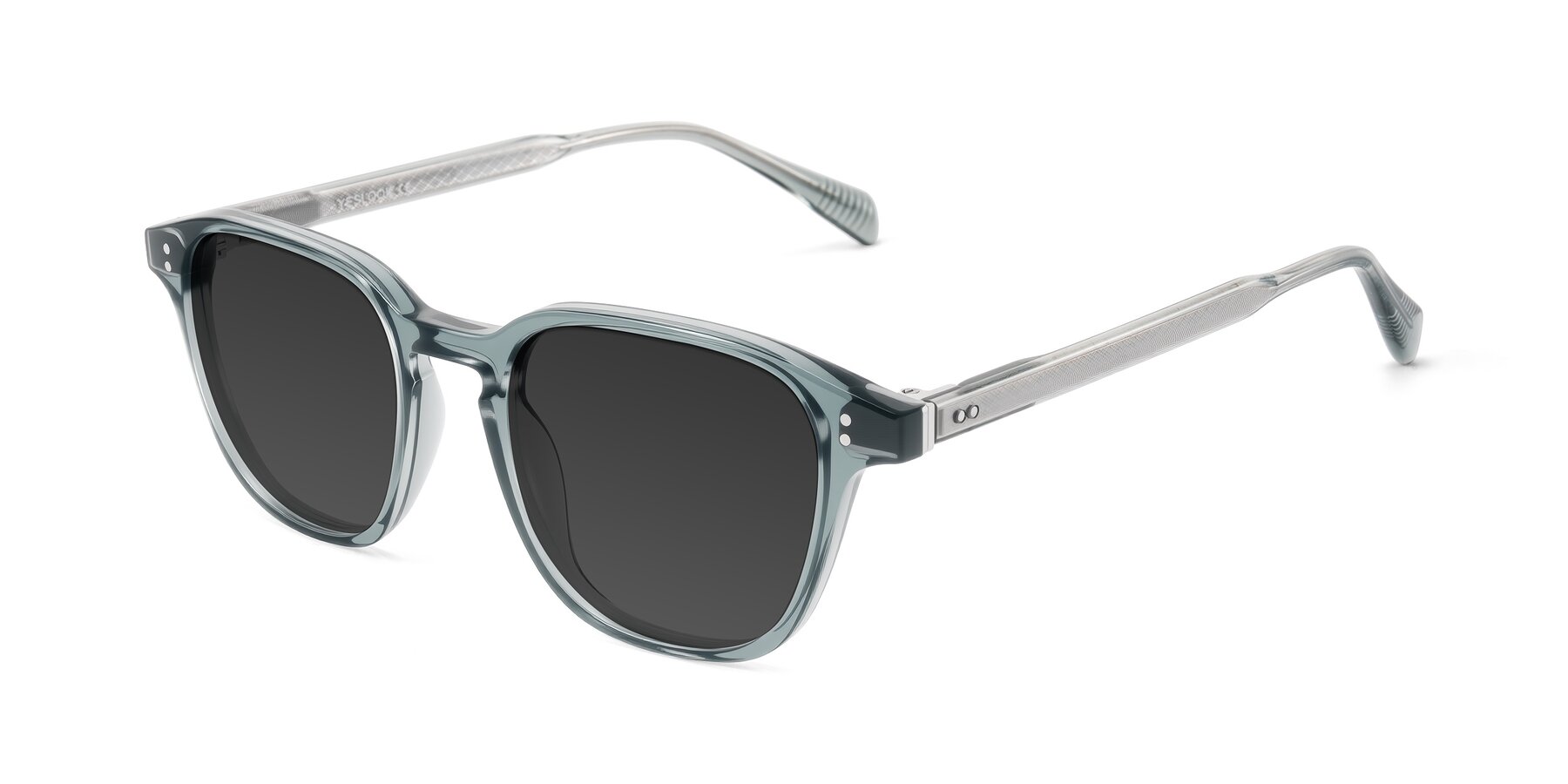 Angle of Huites in Grayish Blue with Gray Tinted Lenses