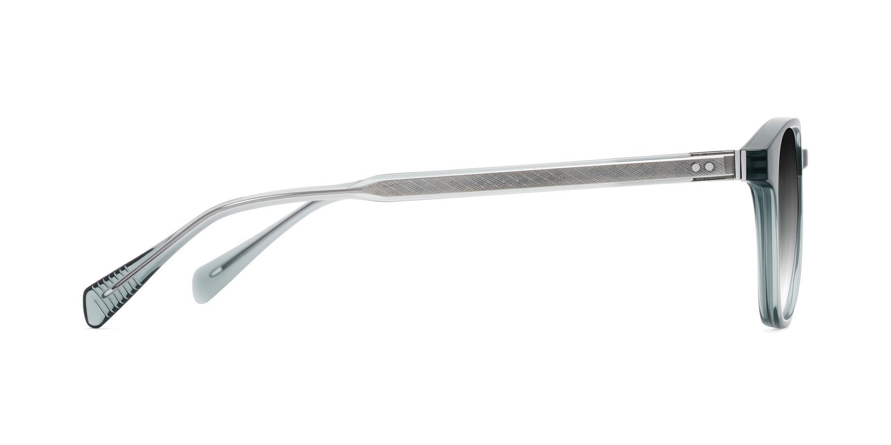 Side of Huites in Grayish Blue with Gray Gradient Lenses