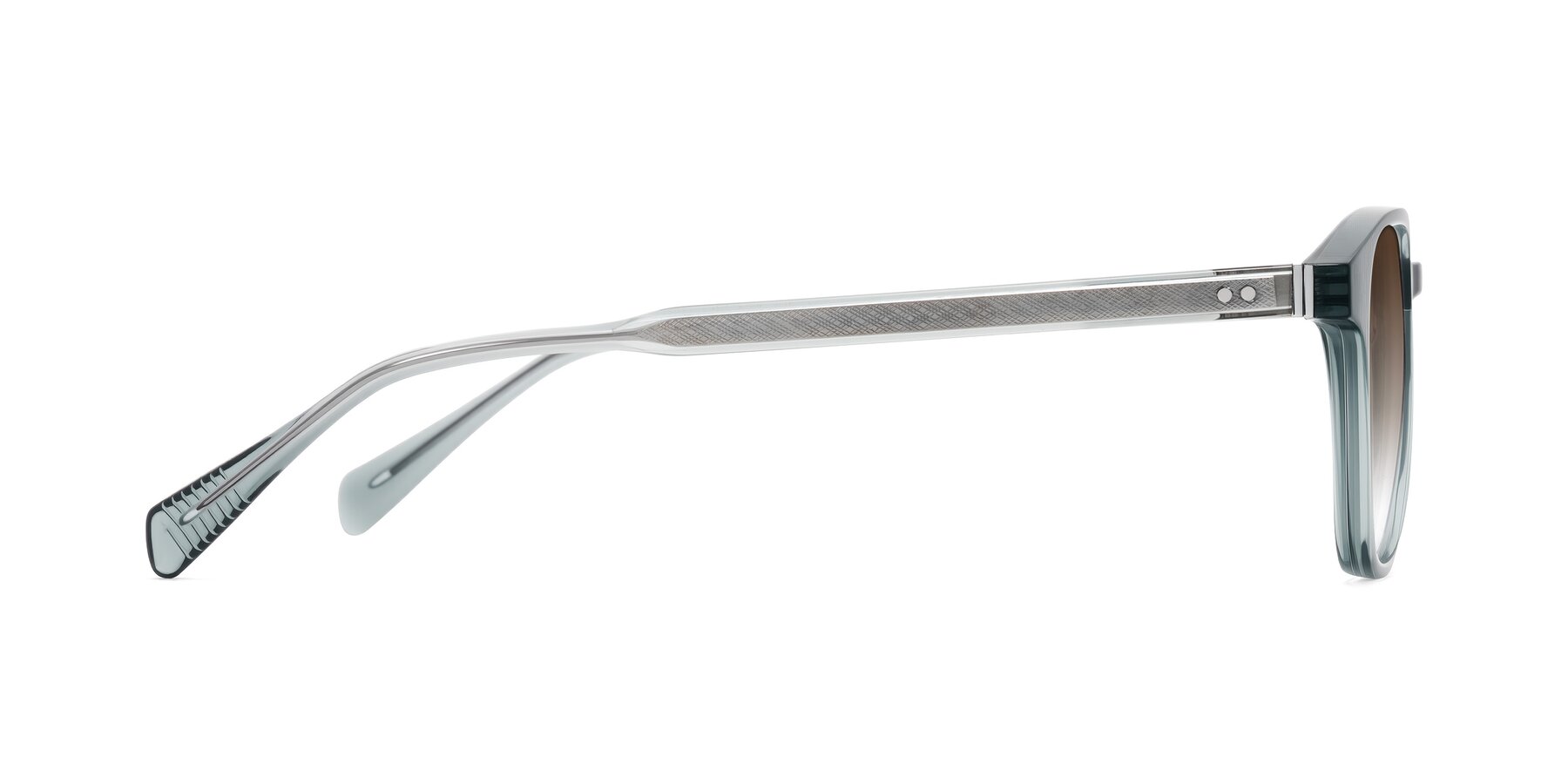 Side of Huites in Grayish Blue with Brown Gradient Lenses