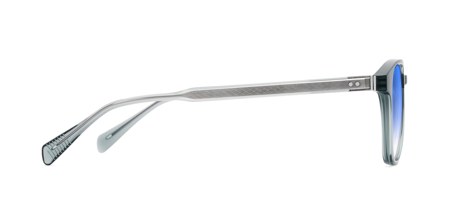 Side of Huites in Grayish Blue with Blue Gradient Lenses